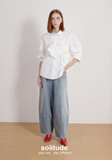 Big Flowers Woven Shirt