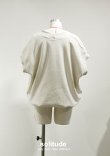 Beige Bubbles Layered Sleeveless Top