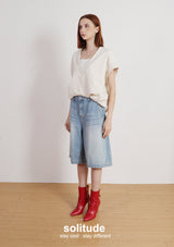 Beige Bubbles Layered Sleeveless Top