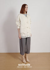 Off-white Boxy Woven Jacket