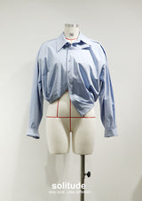 Blue Asymme Trical Shirt