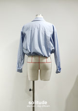 Blue Asymme Trical Shirt