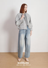 Printed Pattern Zip Up Jacket