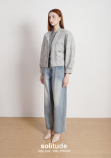 Printed Pattern Zip Up Jacket