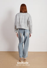 Printed Pattern Zip Up Jacket