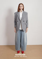 Charcoal Oversized Suit Jacket