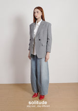 Charcoal Oversized Suit Jacket