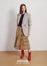 Beige Oversized Suit Jacket