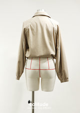 Striped Zip Up Sporty Jacket