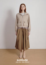 Striped Zip Up Sporty Jacket