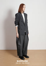 Charcoal Beaded Suit Jacket