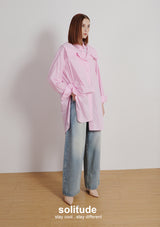 Pink Multi Layered Shirt Dress