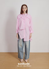 Pink Multi Layered Shirt Dress