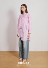 Pink Multi Layered Shirt Dress