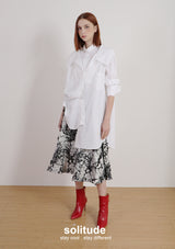 White Multi Layered Shirt Dress