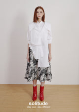 White Multi Layered Shirt Dress