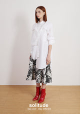 White Multi Layered Shirt Dress