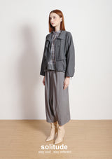 Charcoal Layered Woven Jacket