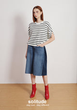 Off-white Striped Cropped Top