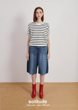 Off-white Striped Cropped Top