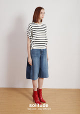 Off-white Striped Cropped Top