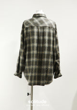 Brown Bling Bling Checkered Shirt