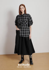 Black Bling Bling Checkered Shirt