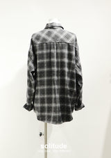 Black Bling Bling Checkered Shirt
