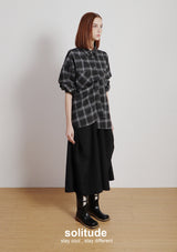 Black Bling Bling Checkered Shirt