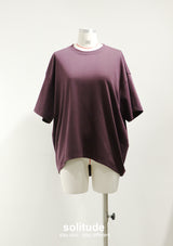 Wine Red Oversized Tee