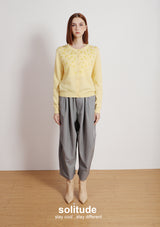 Grey Tailored Wide Leg Pants