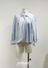 Blue 3D Cut Woven Shirt