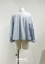 Blue 3D Cut Woven Shirt