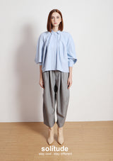 Blue 3D Cut Woven Shirt