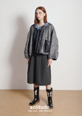 Grey Oversized Padded Jacket