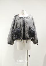Grey Oversized Padded Jacket