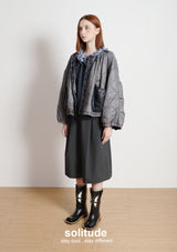 Grey Oversized Padded Jacket