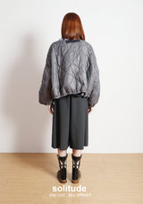 Grey Oversized Padded Jacket