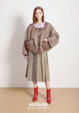 Brown Oversized Padded Jacket