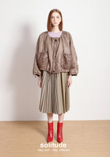 Brown Oversized Padded Jacket