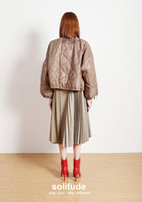Brown Oversized Padded Jacket