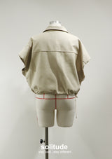 Wide Shoulder Drawstring Vest