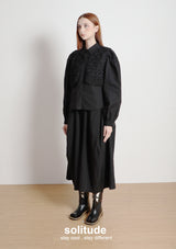 Black Lace Trimes Shirt