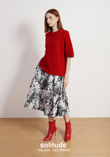 Black & White Patterned Skirt