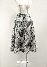 Black & White Patterned Skirt