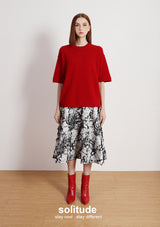 Black & White Patterned Skirt