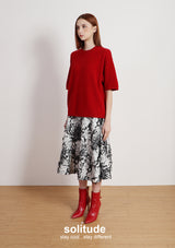 Black & White Patterned Skirt