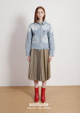 Embroidered Beaded Denim Jacket