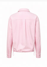 Pink Hand-Beaded Woven Shirt
