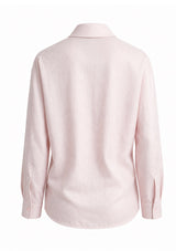Pink Floral Applique Blouse